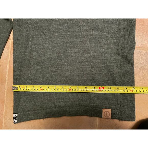 PAKA The Hoodie hooded crew neck long sleeve eucalyptus green sweater unisex XS - Picture 11 of 12